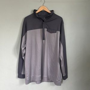 Matte Grey Quarter Zip Sweater